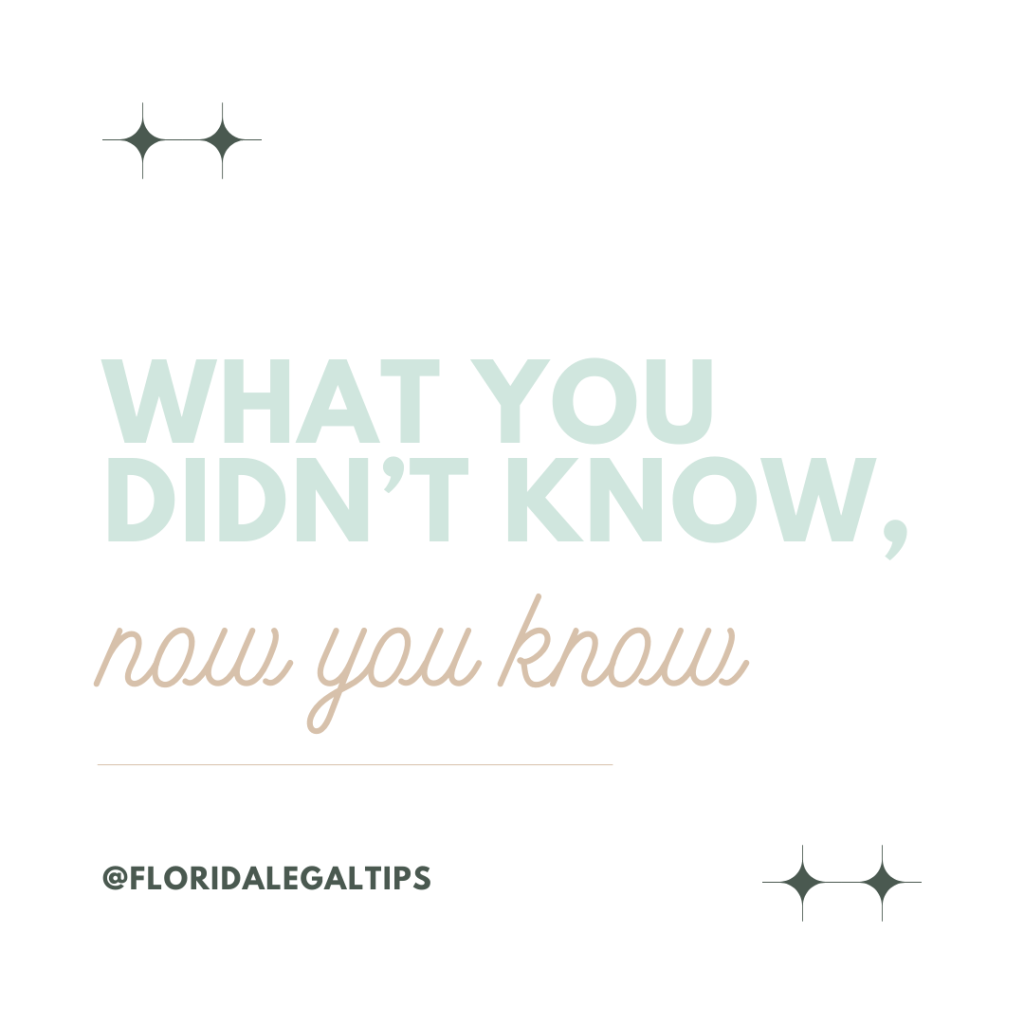 What You Didn't Know, Now You Know